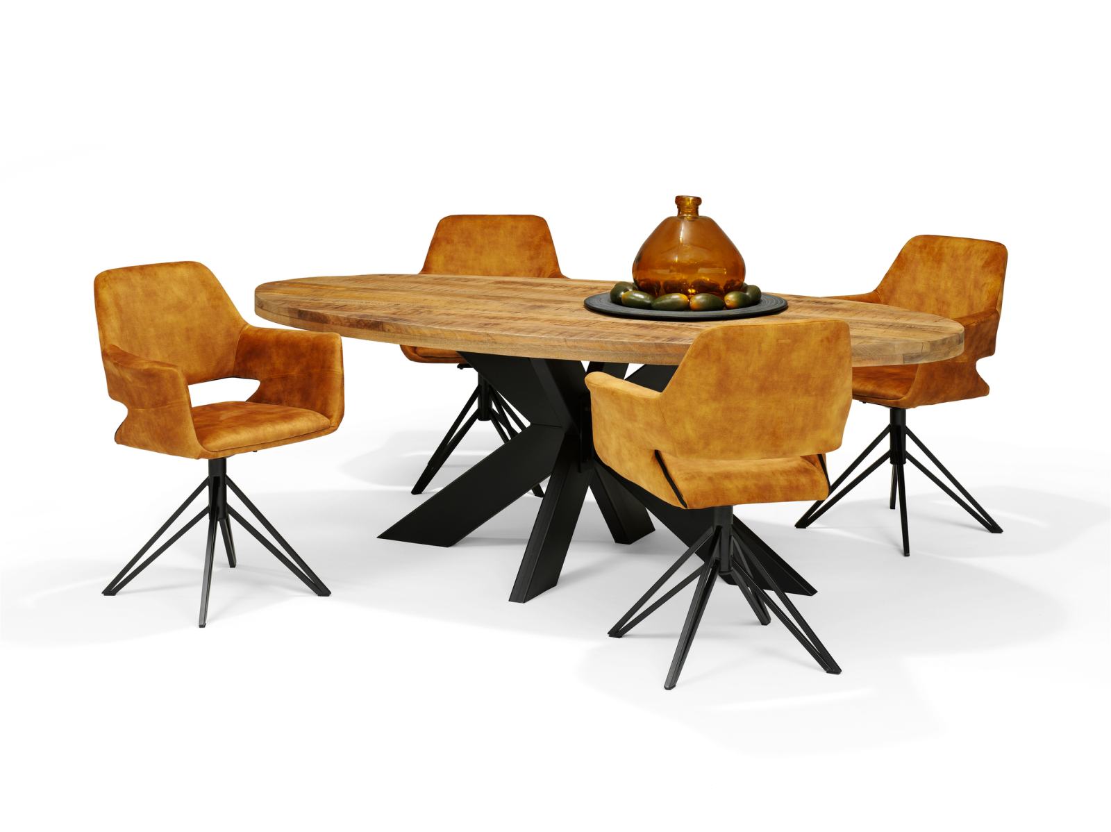 Eetkamertafel STELLAR Mango - 240x120 Ovaal