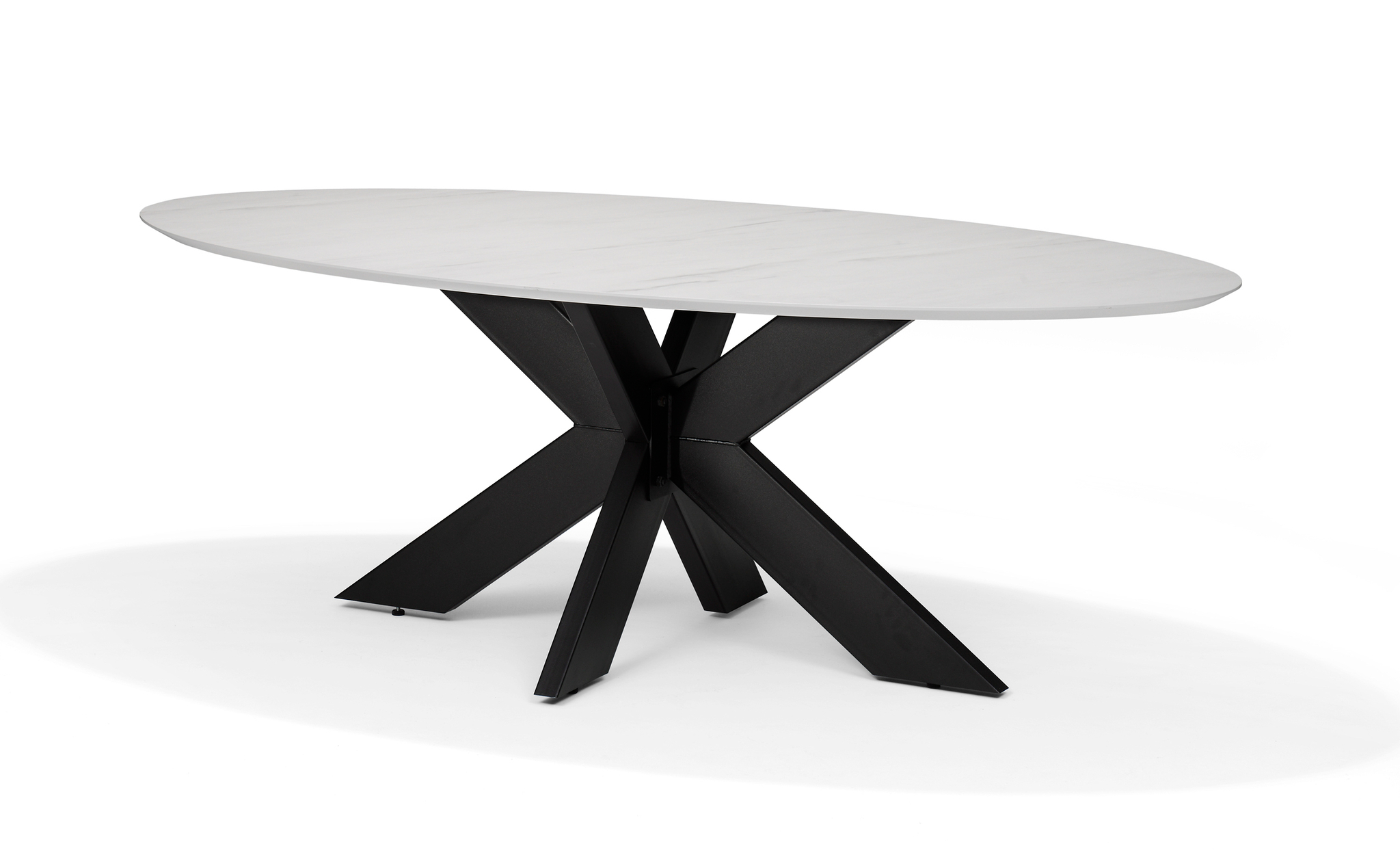 Switch eetkamertafel ovaal 220X100 Marmer + Stellar