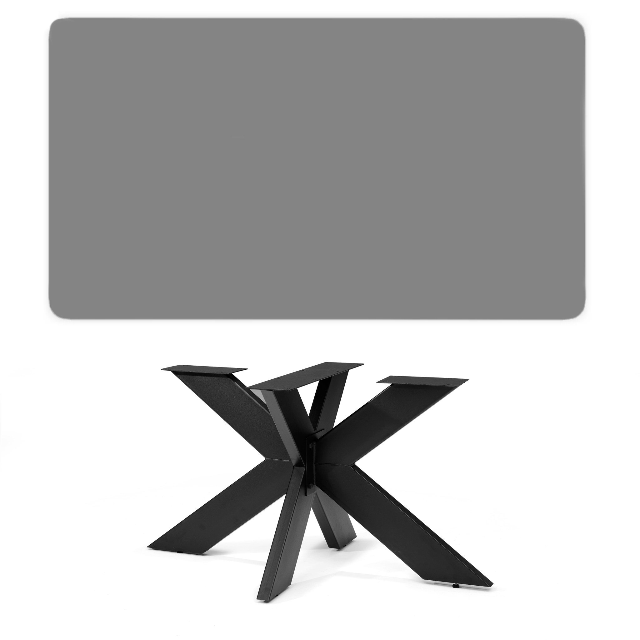 Switch eetkamertafel rechthoekig 200X100 Beton + Stellar