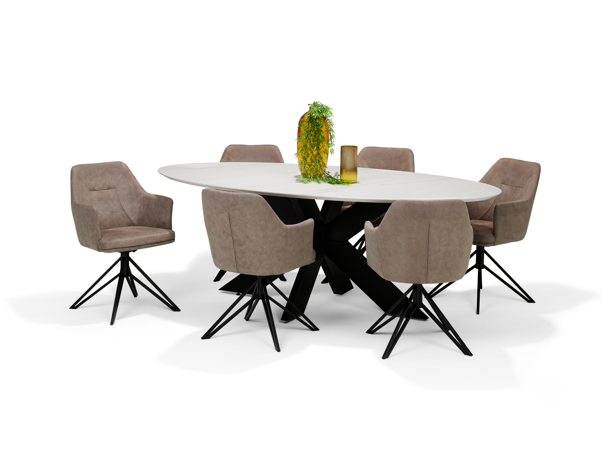 Eetkamertafel SWITCH-STELLAR - 220x120 Ovaal Wit