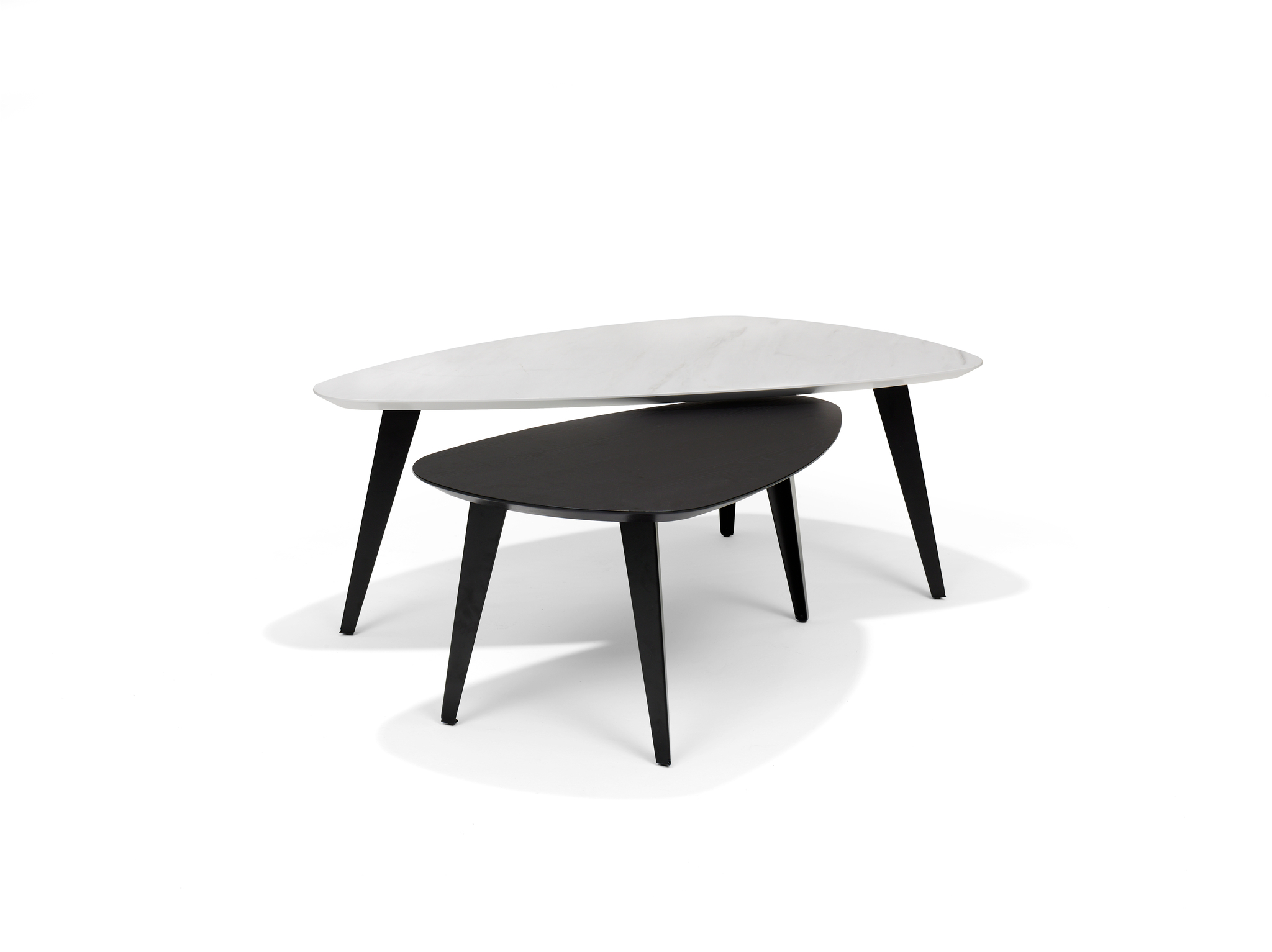 Salontafel SWITCH-DION - 130x70 Niervorm Marmer 40H