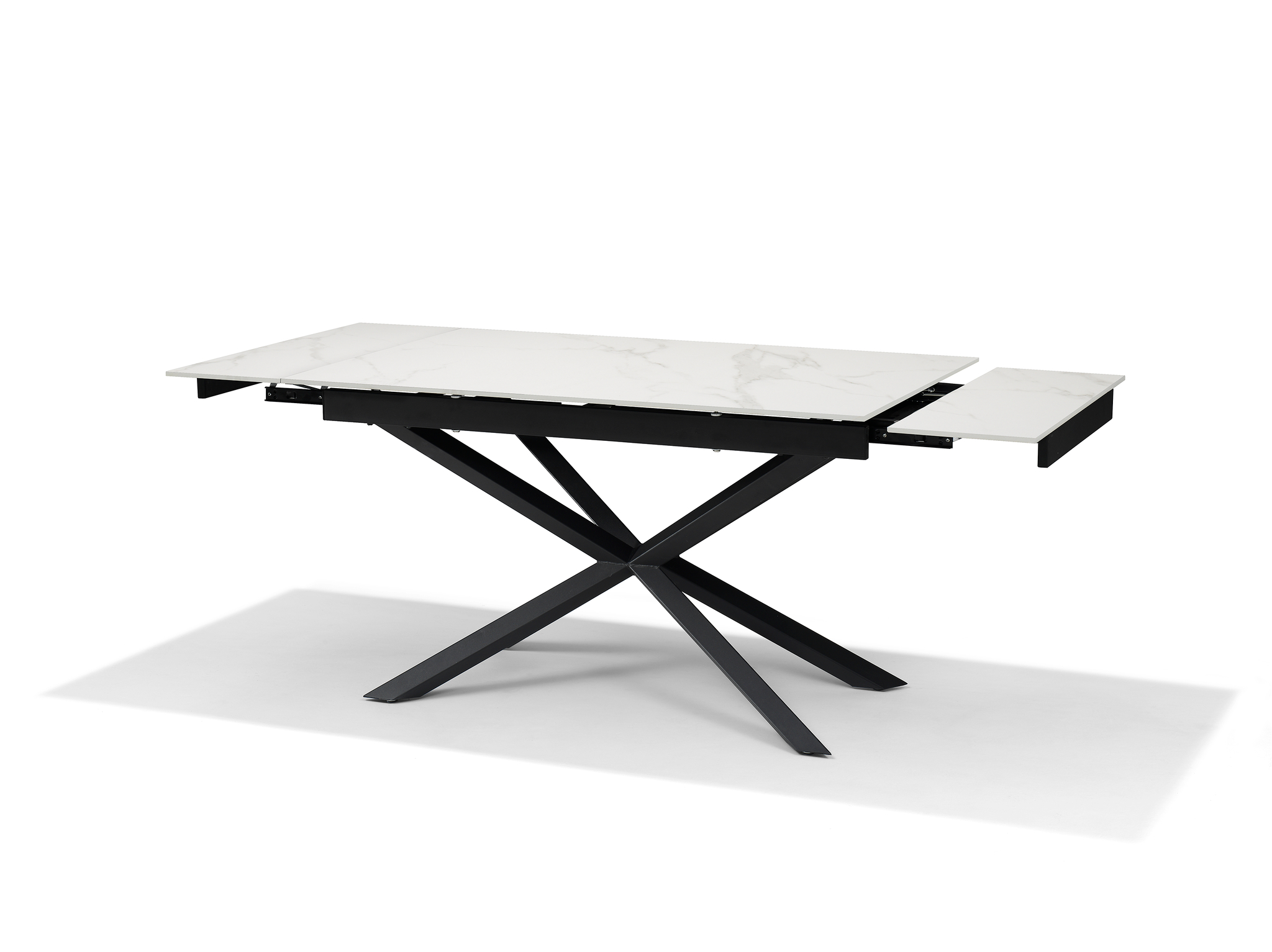 Reno Tafel - Wit Deckstone 136-196X90 Uitschuifbaar