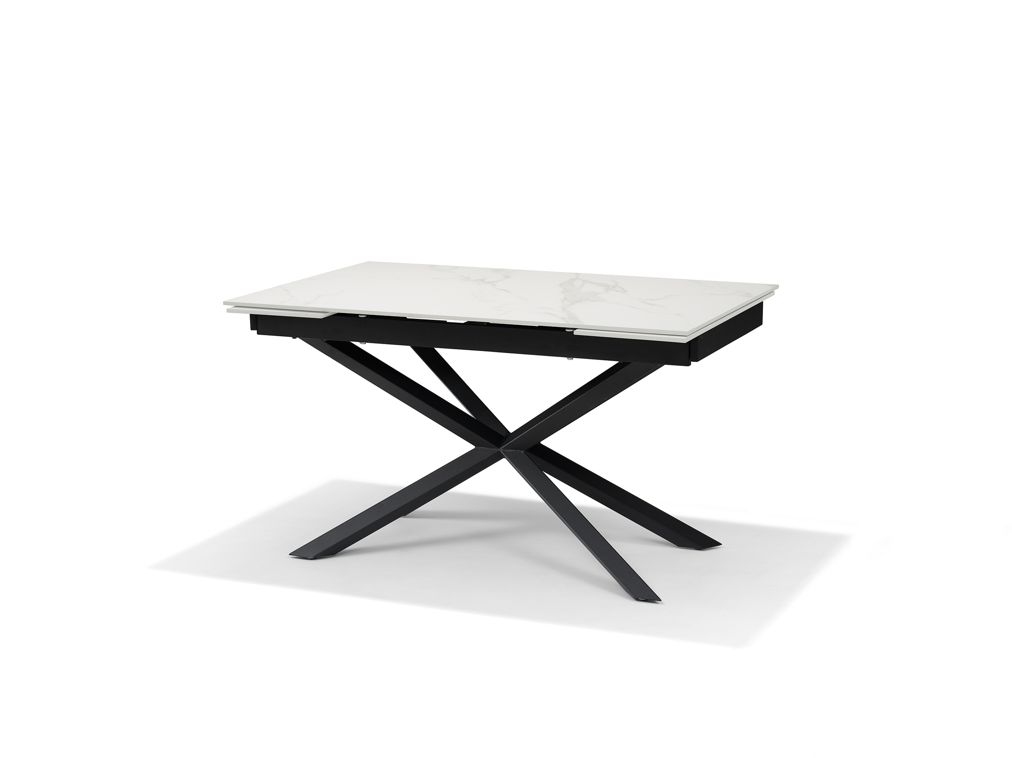 Reno Tafel - Wit Deckstone 136-196X90 Uitschuifbaar