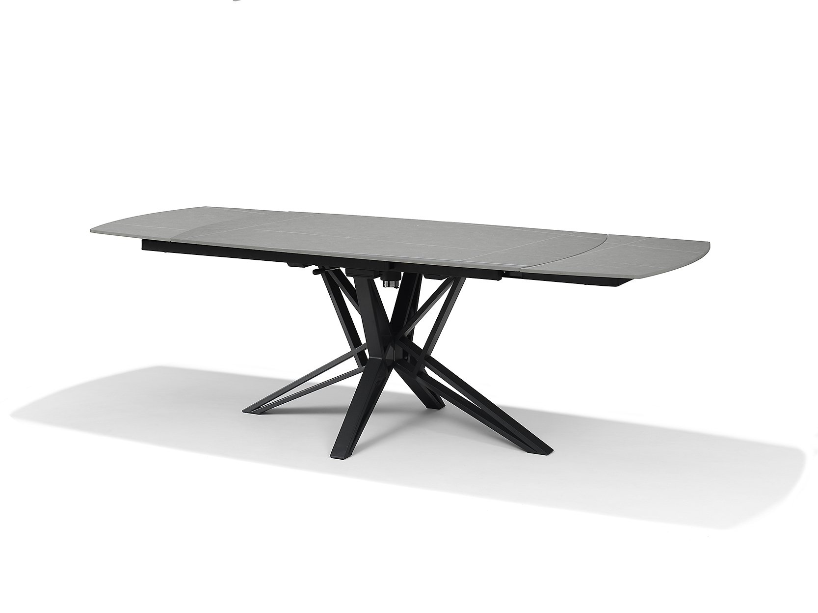 VEGAS Eetkamertafel Deckstone Grijs Marmer 160-240X90 Uitschuifbaar