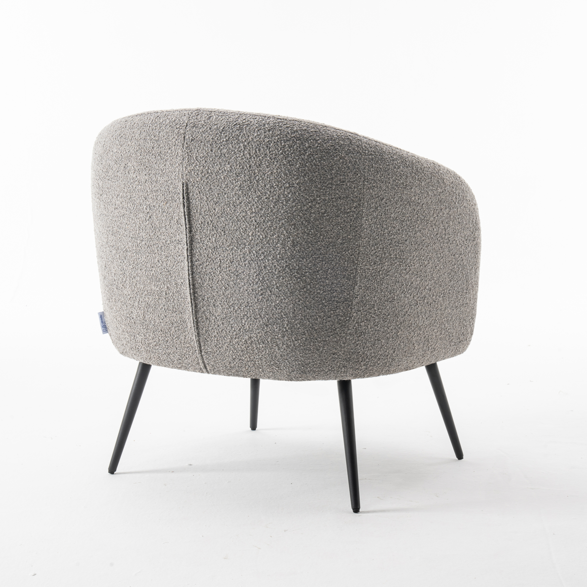 Laura fauteuil Stof Teddy Steel 149