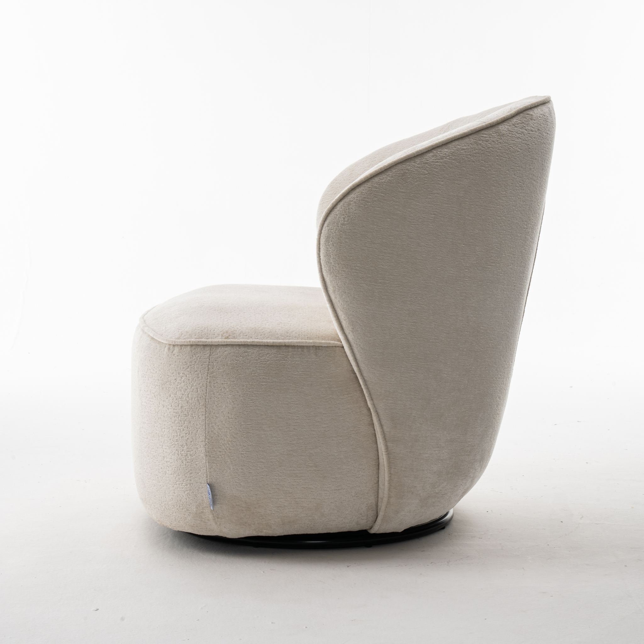 Sammy Draaifauteuil Stof Loris #01 Cream