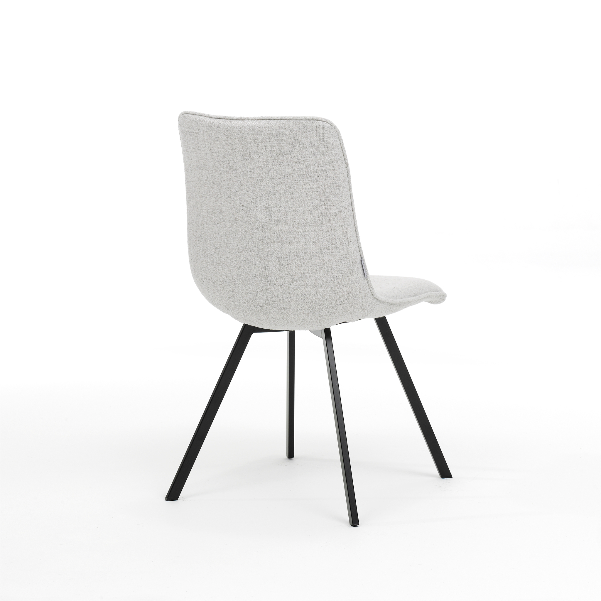 Stoel Boxer Stof Oasis Shell zwart frame