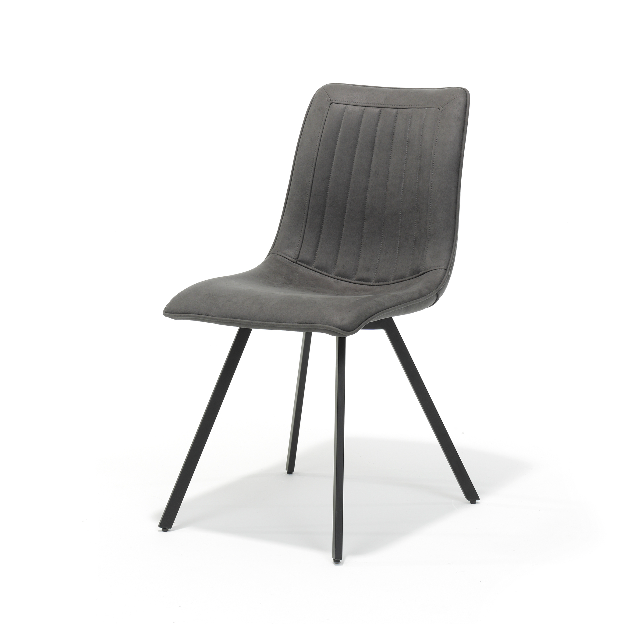 Stoel Boxer zwart Stof Soft Antraciet