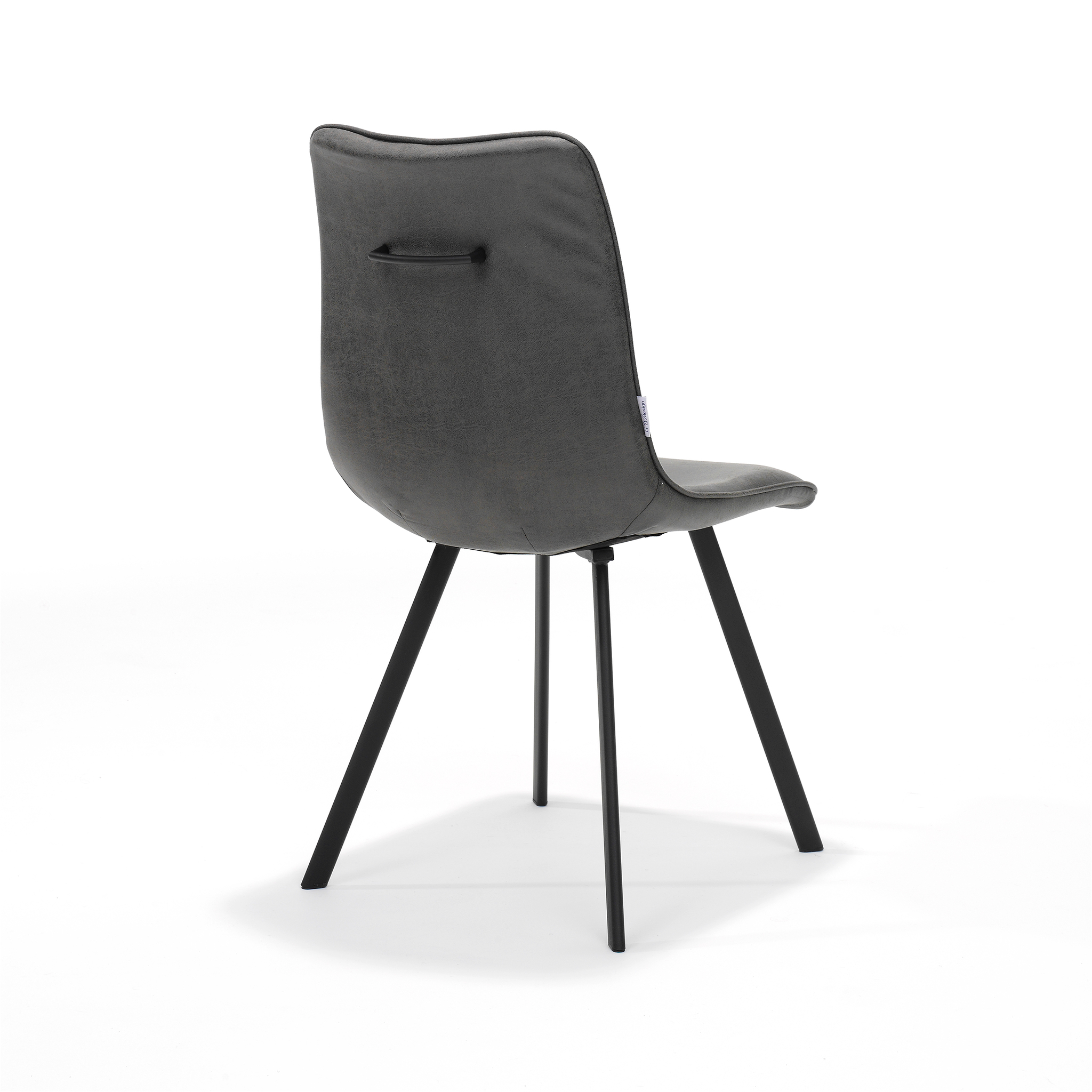 Cora stoel - Bull Microleder Graphite #66