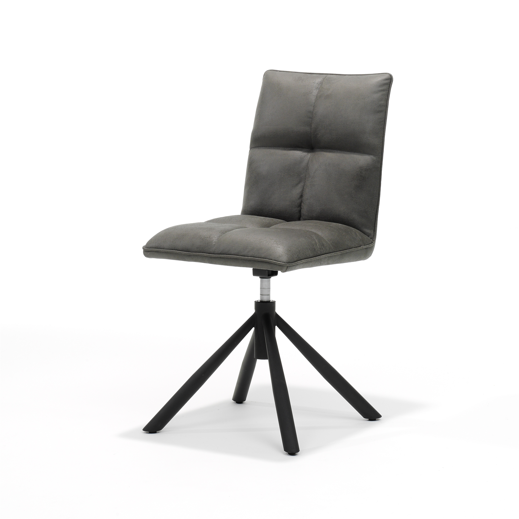 Leon stoel T2 - Bull Microleder GRAPHITE #66, draaivoet 360