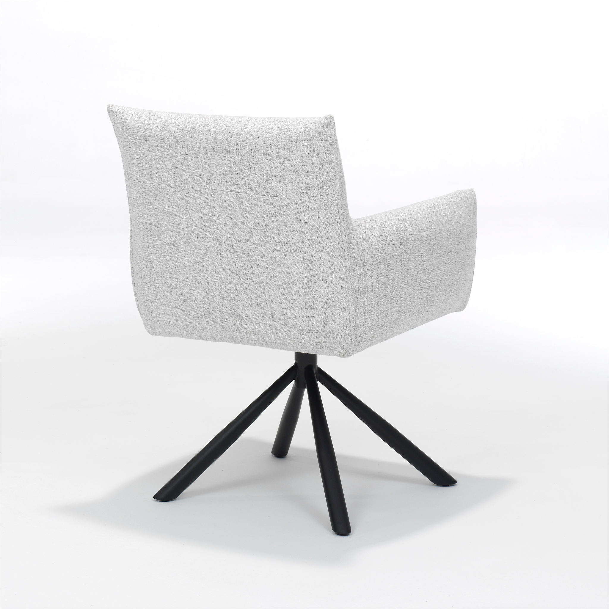 Focus armstoel - Stof Oasis Natural - draaivoet zwart