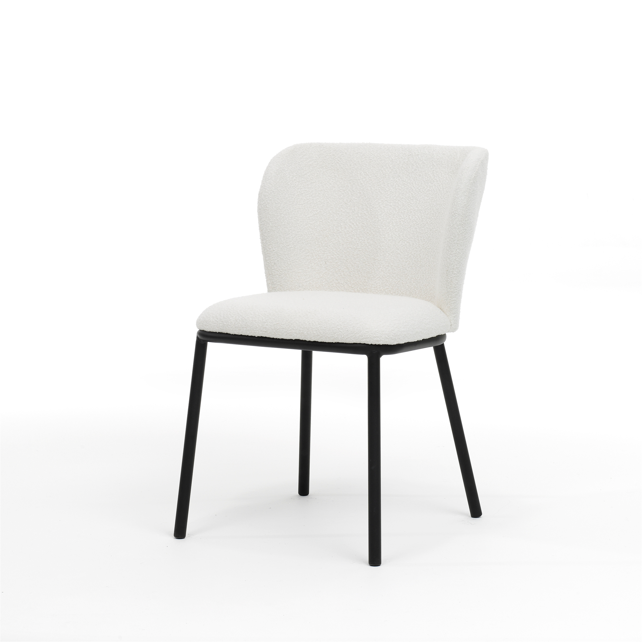 Kim stoel Stof Teddy Ivory