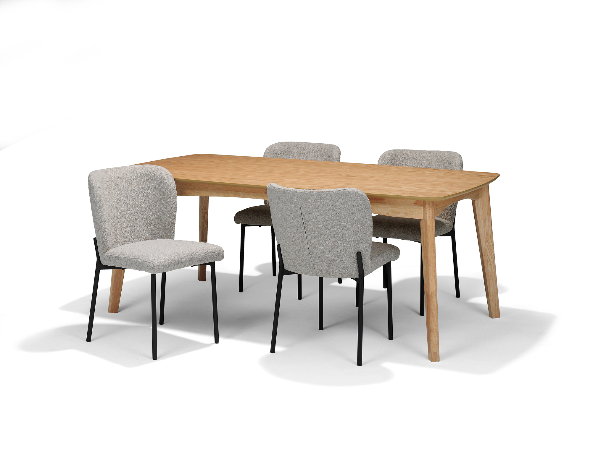 Ventura stoel Stof Teddy Natural