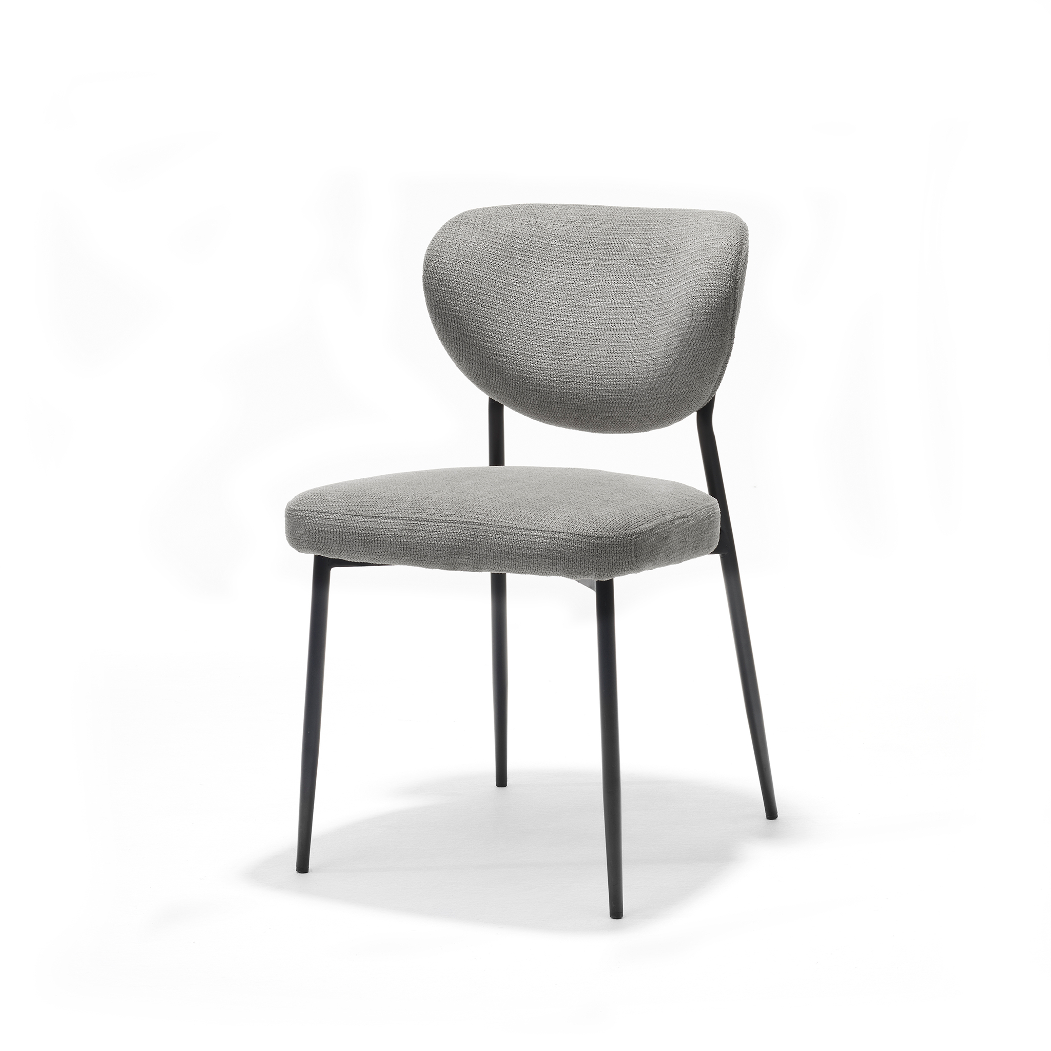 Lucas stoel Stof Aragon Grijs