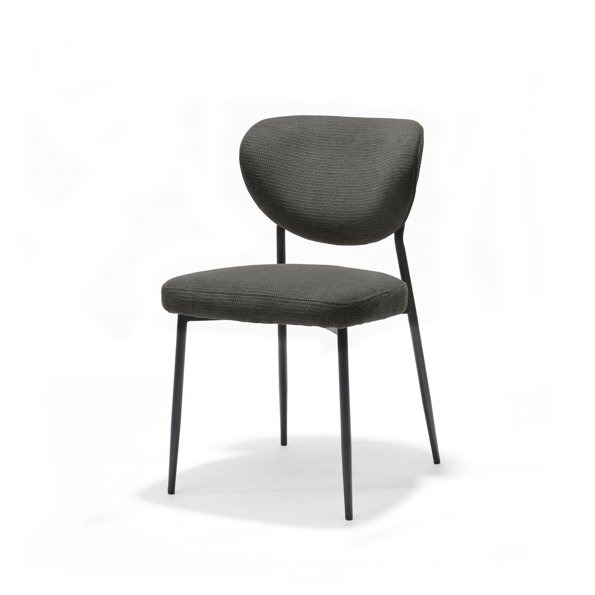 Lucas stoel Stof Aragon Antraciet