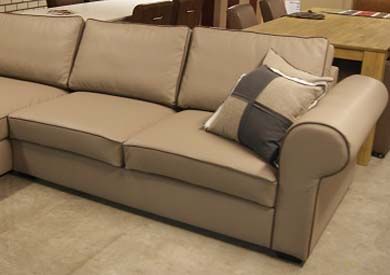 Bank gemaakt van leer